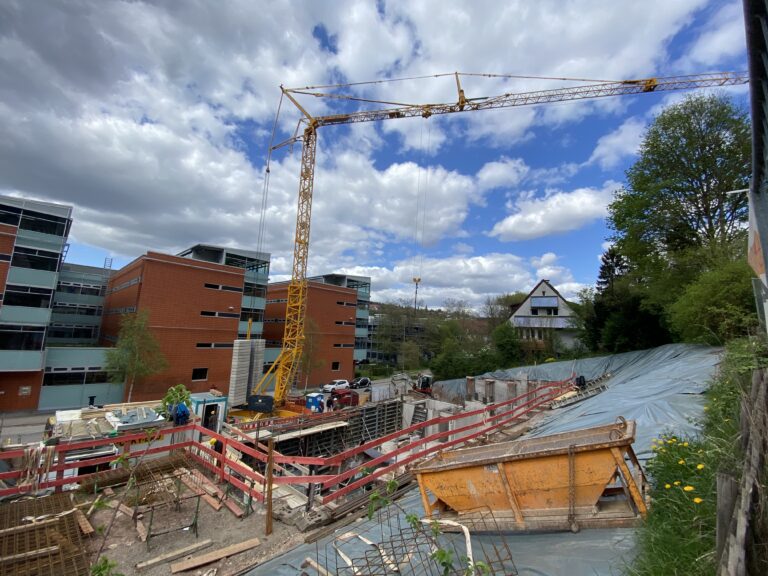 Baubeginn des Tübinger Apartmenthauses in der Brunnenstraße